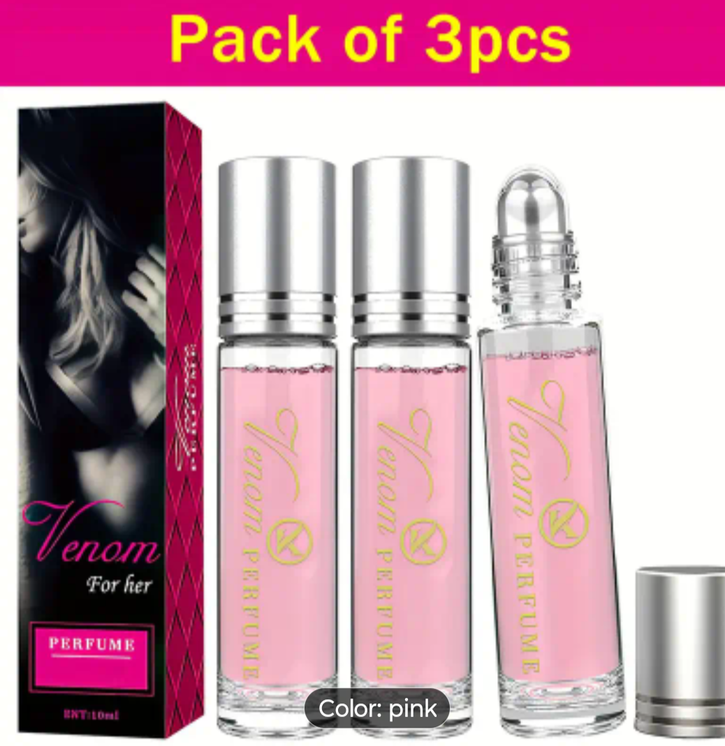 [Pheromone Perfume] 3pcs Lunex Phero Perfume, Fresh Portable Pheromone Roll-on Perfume for Women | Female Fascination Perfume, Valentine's Day Gifts, Girlfriend Gifts, Lady Birthday Gifts, Thanksgiving Christmas Gift