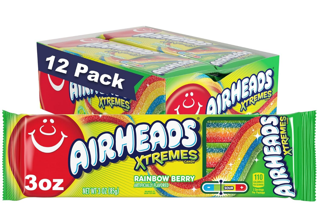 Airhead Belt's Extreme Rainbow berry
