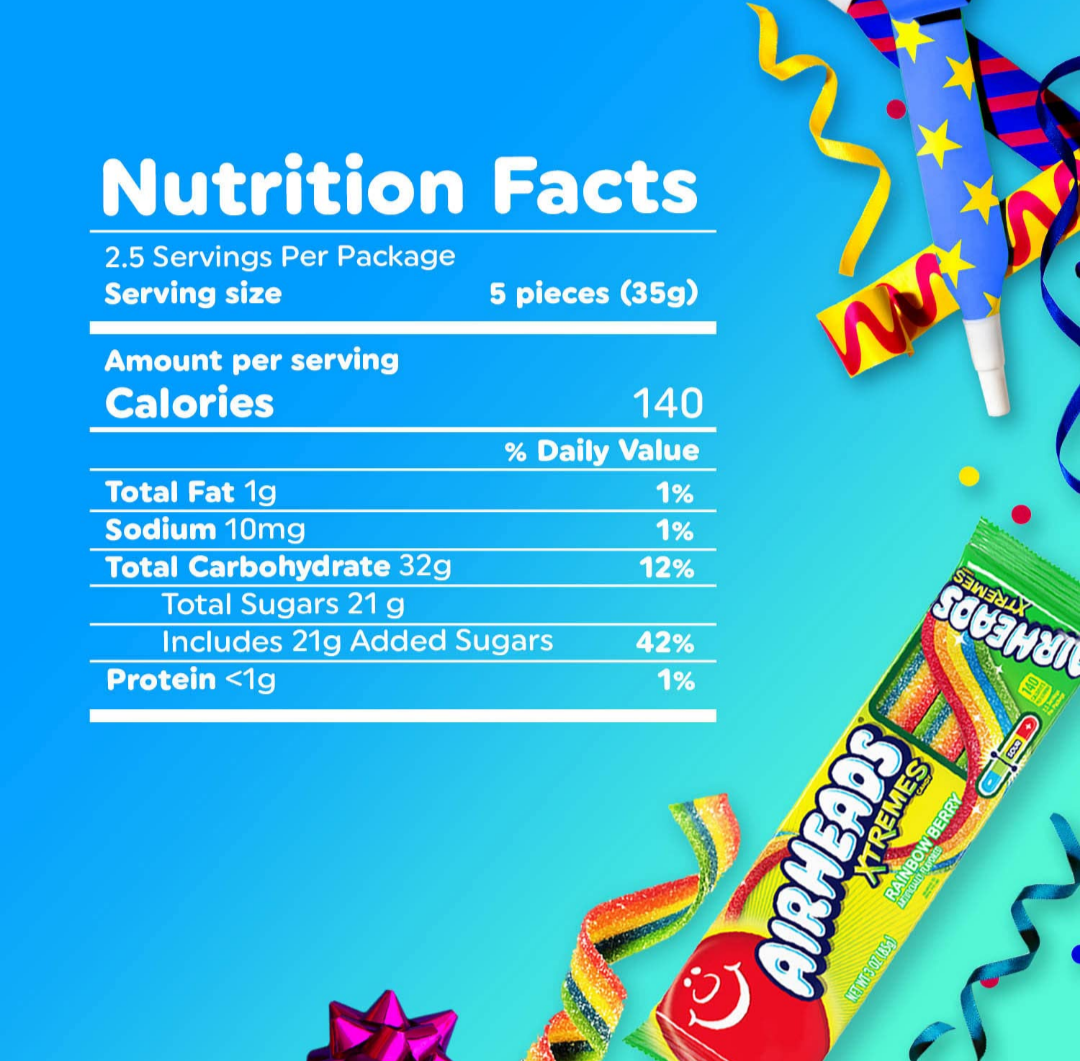 Airhead Belt's Extreme Rainbow berry